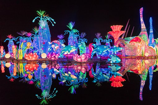 Free Dubai Garden Glow Symmetry photo and picture