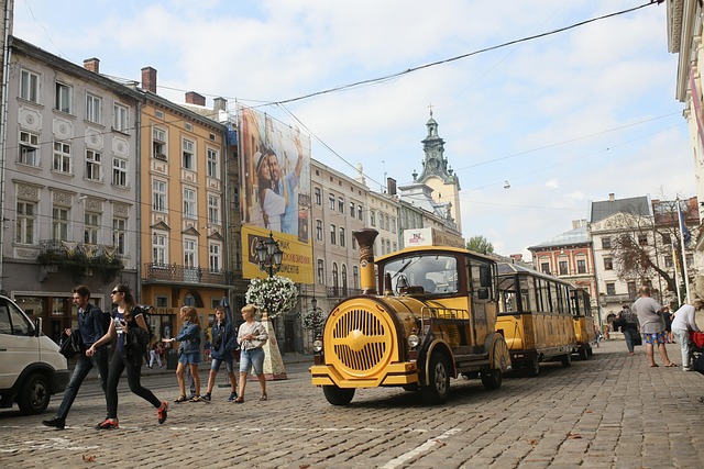 Lviv, By, Ukraine, Historisk, Rejse
