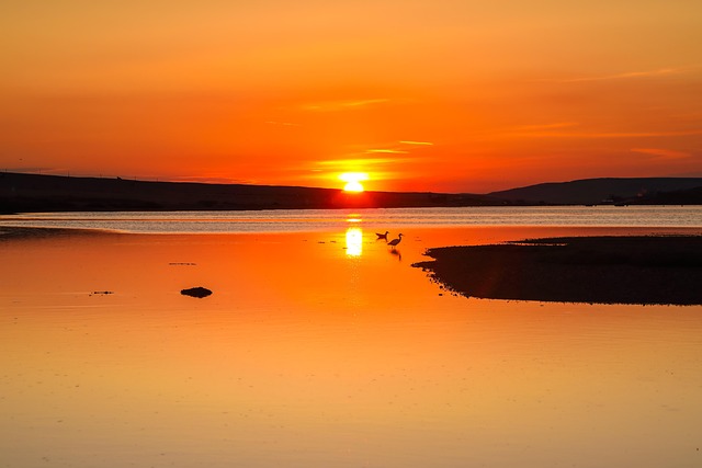 Free Sunset Lagoon photo and picture
