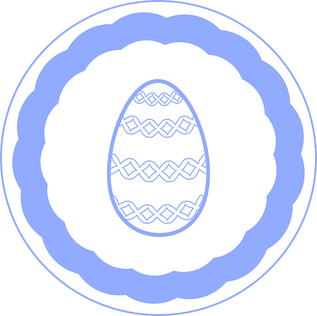 Free topper easter sticker illustration