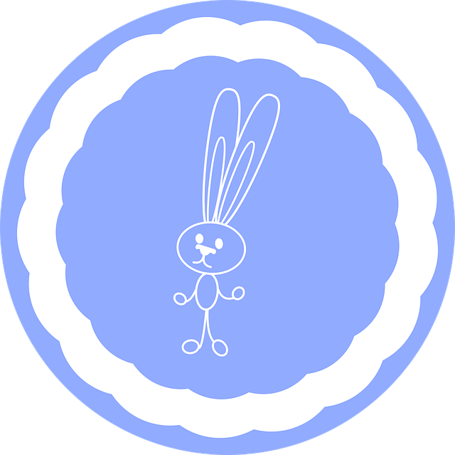 Free topper easter sticker illustration