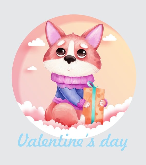Free valentine's day love affection illustration
