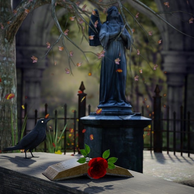 Free graveyard last rest dig illustration