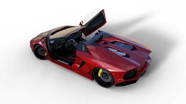 Free lamborghini supercar isolated illustration