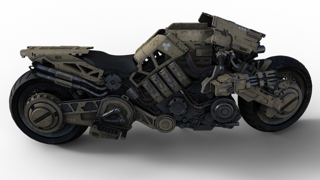 Free motorcycle mad max isolated illustration
