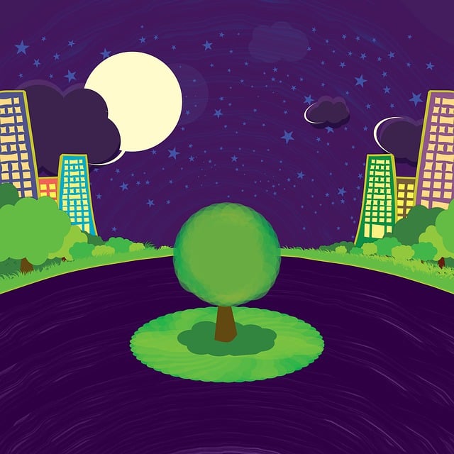 Free life is a circle planet earth view sky space concept illustration