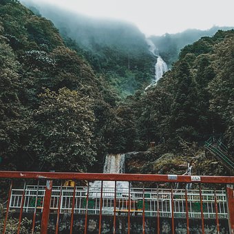 Sapa, Vietnam, Bomen, Waterval, Berg