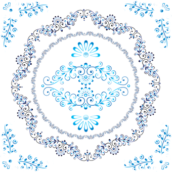 Floral, Ornamental, Decorativo, Quadro