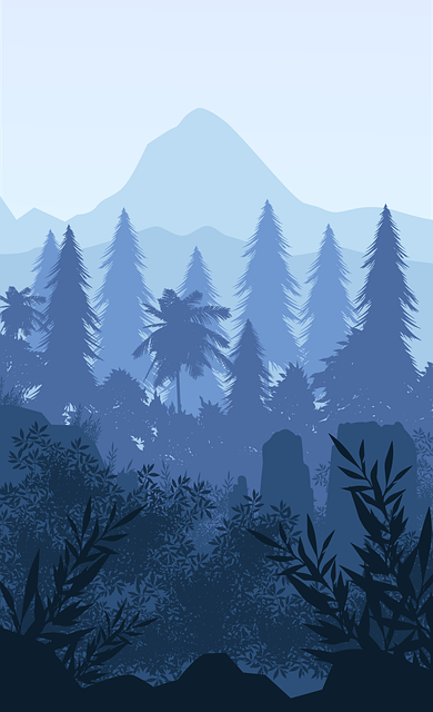 Free mountain landscape mountains illustration