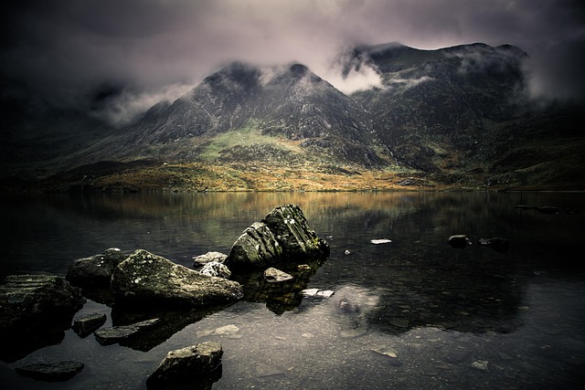 Wales, Jezero, Snowdonia, Krajina, Venku