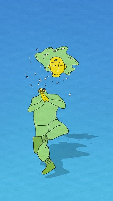 Free hand painting ocean seabed illustration