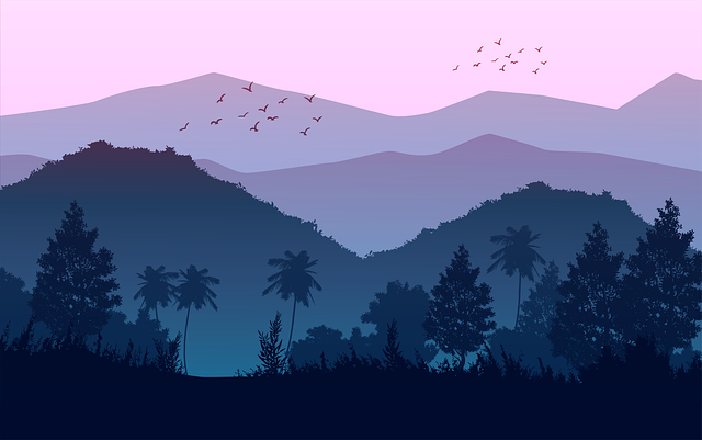 Mountain, Landscape, Sky, Sunset, Nature