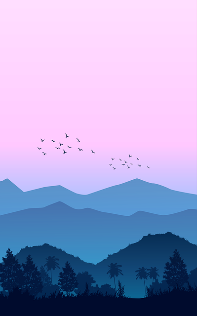 Mountain, Landscape, Sky, Sunset, Nature
