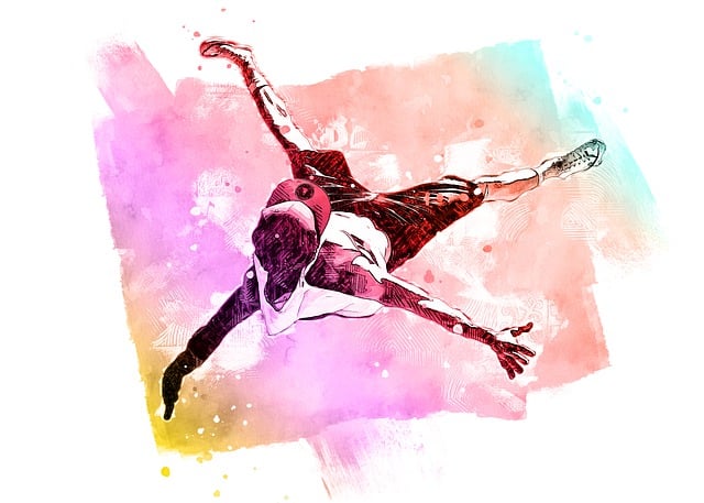 Free man male jumping illustration