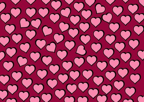 Pattern, Pink, Abstract, Heart