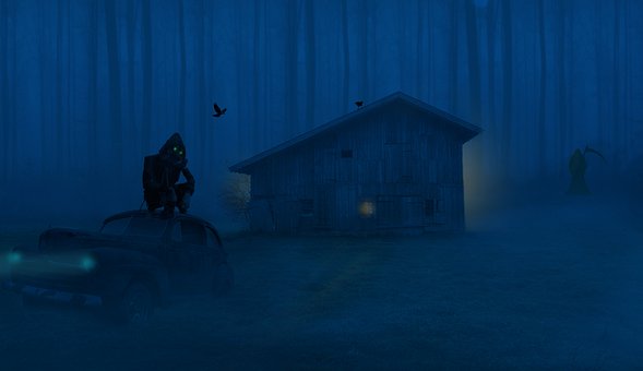 Dunkel, Grim Reaper, Grusel, Teuflisch