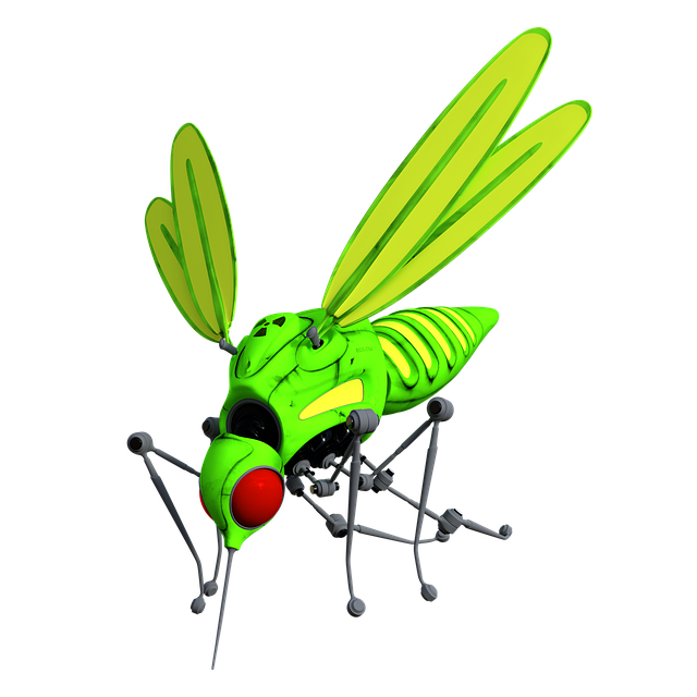 Free mosquito robot droid illustration