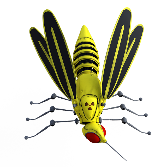 Free mosquito droid robot illustration