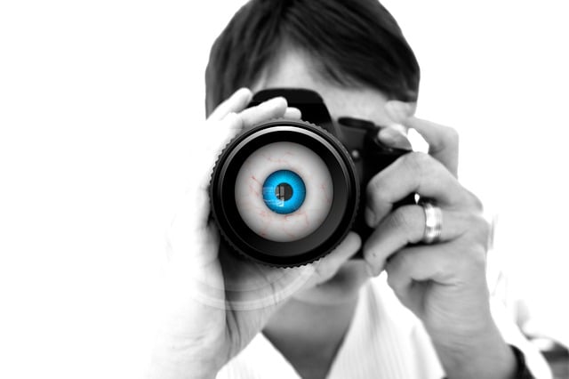 Free photographer eye lens illustration