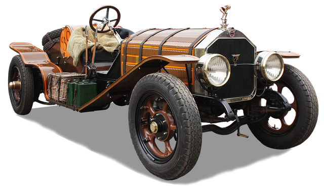 Free antique car free and edited isolated illustration