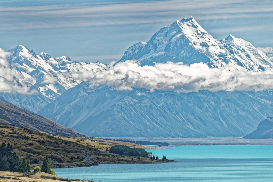 New Zealand Lake Pukaki Aoraki Free Photo On Pixabay