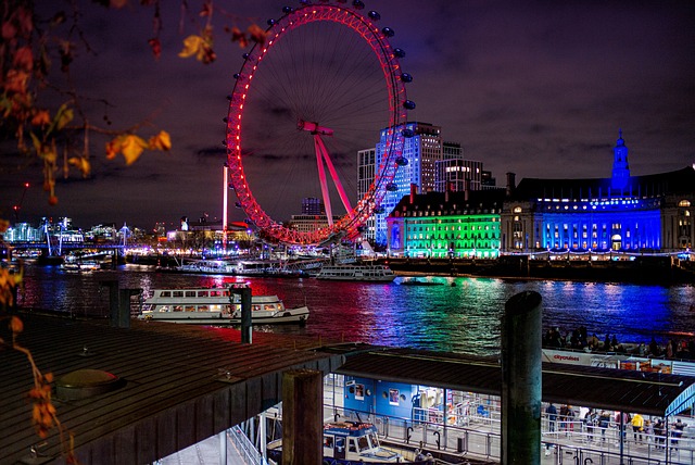 London Eye, Noapte, Londra, Anglia