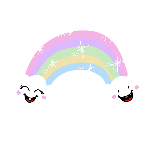 Free rainbow pastel ma illustration