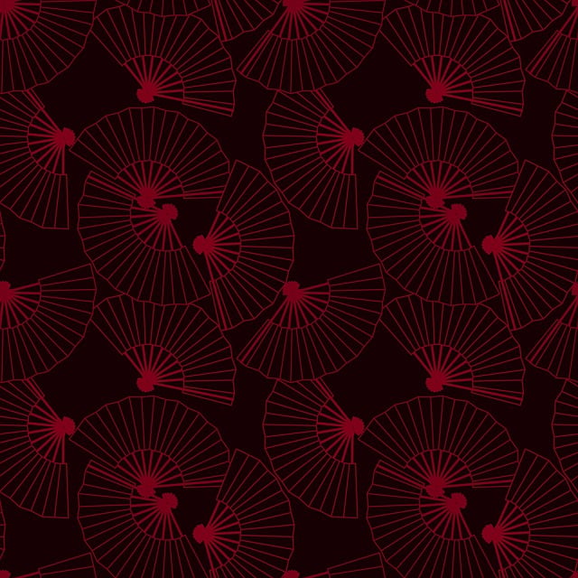 Free folding fan seamless pattern illustration