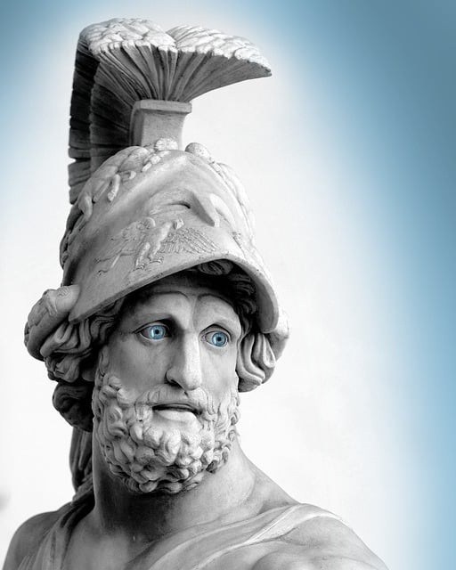 Free sculpture men blue eyes illustration