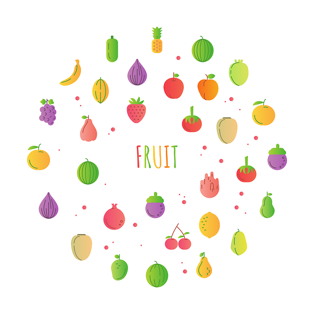 Free fruit food organic vector