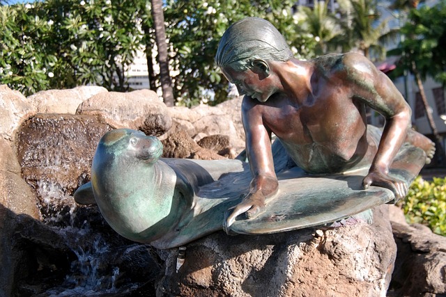 Free Statue Surfer photo and picture