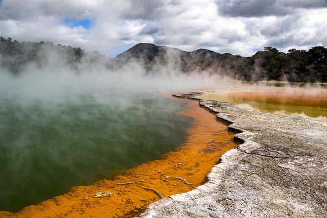new zealand, champagne pool, wai-o-tapu, rotorua, volcanic, geothermal, nature, landscape, sulfur, volcanism, rotorua, rotorua, rotorua, rotorua, rotorua