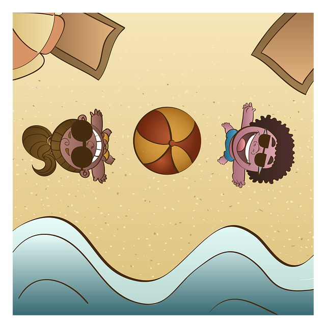 Free beach fun summer vector