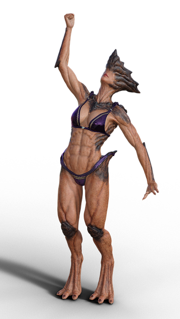 Free demoness fantasy humanoid illustration