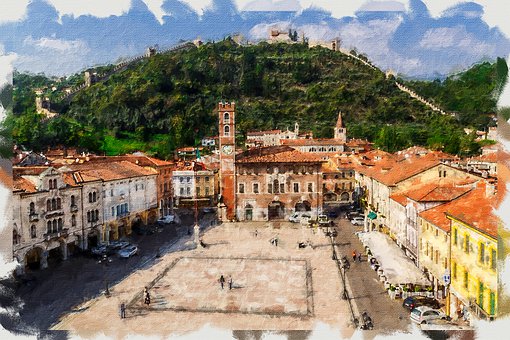 Marostica Castle Chess, Artistic Paint