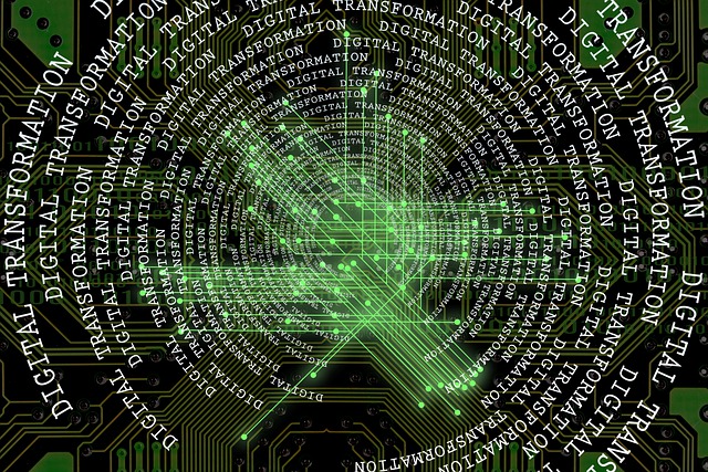 Free web network circuit board illustration