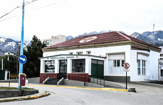 Hospital, Fachada, Arquitetura, Urbano