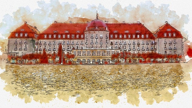 Free grand hotel sopot sopot hotel illustration