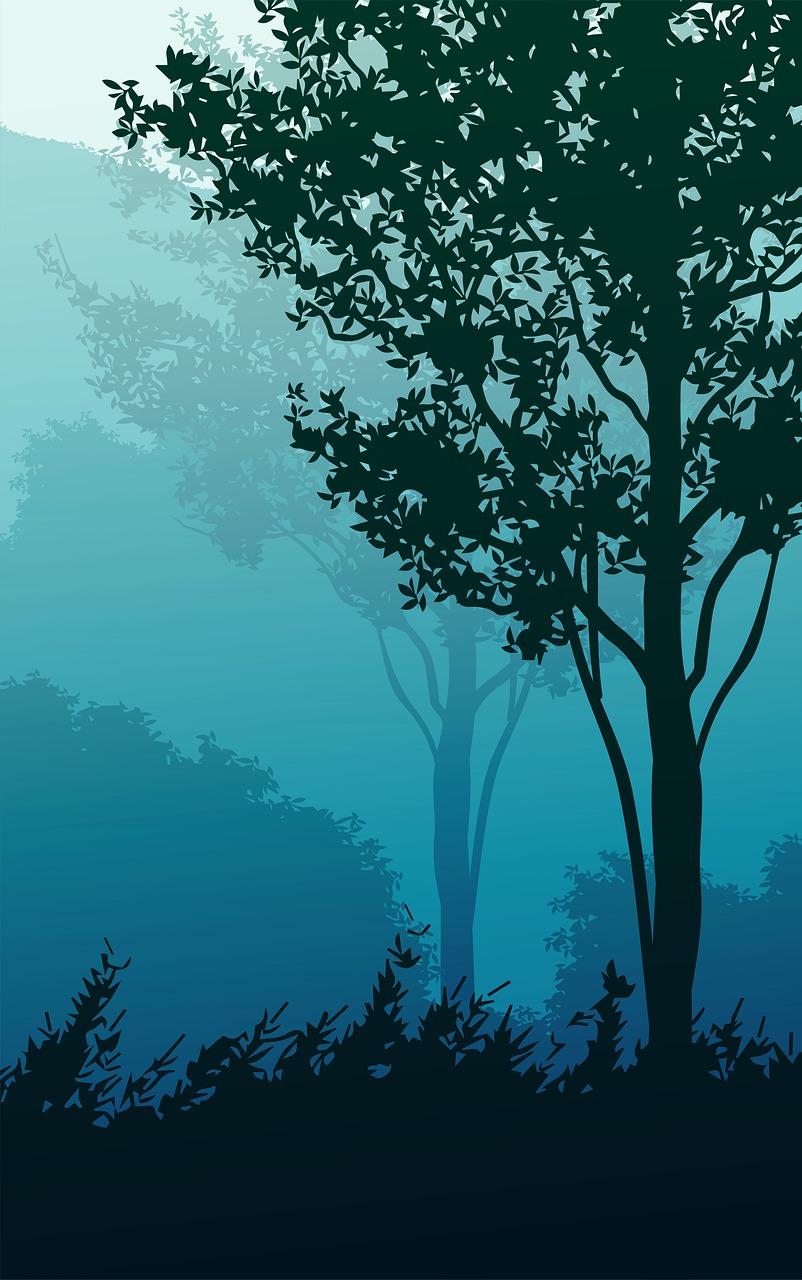 Download Sunset Tree Landscape RoyaltyFree Stock Illustration Image