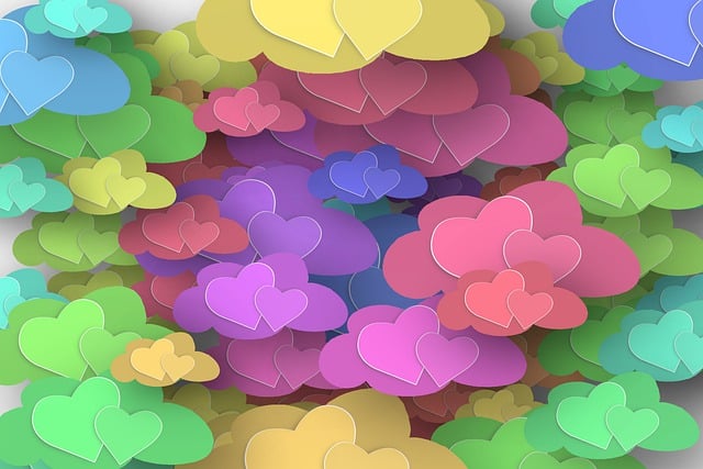 Free heart hearts valentine illustration
