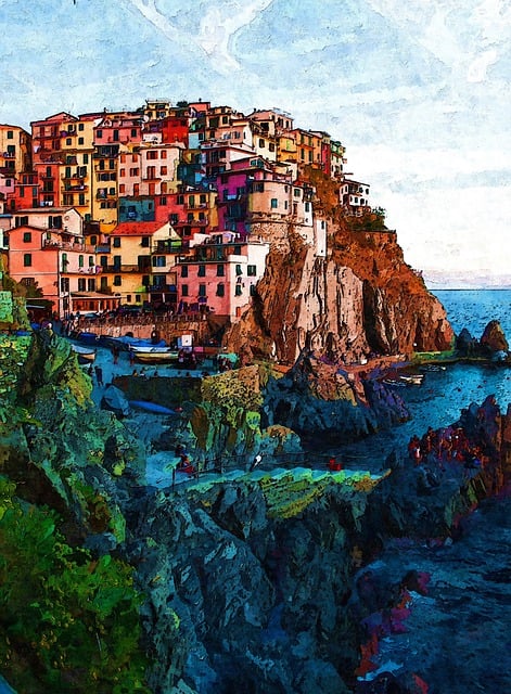 Free colorful structure outdoor illustration