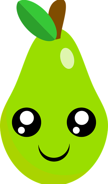 Free Pear Cute vector and picture