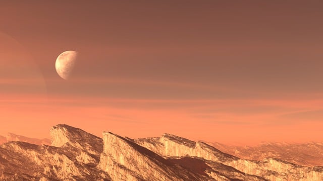 Free alien landscape planet illustration