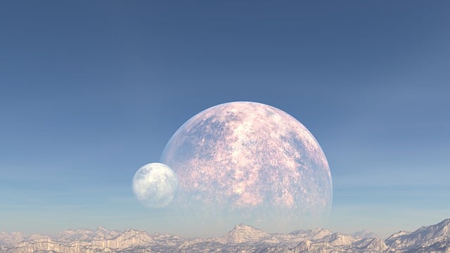 Free alien landscape planet illustration