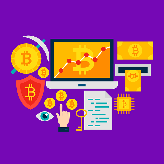 Free bitcoin money cryptocurrency illustration