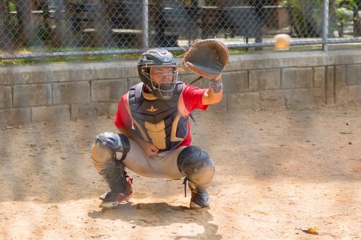 Baseball, Spiller, Catcher, Spil, Ball