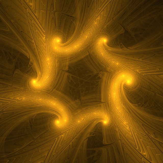 Free swirl abstract fractal illustration