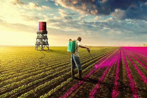 Agricultura, Pintura, Granja, Cuadro
