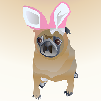 Free Dog Easter Cute vector and picture