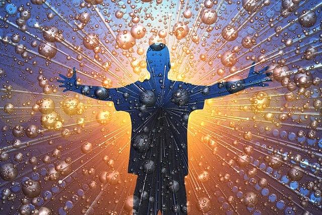 Free connection atoms shine illustration